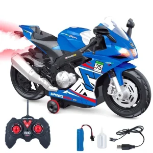 Remote Control Racing Bike With Smoke