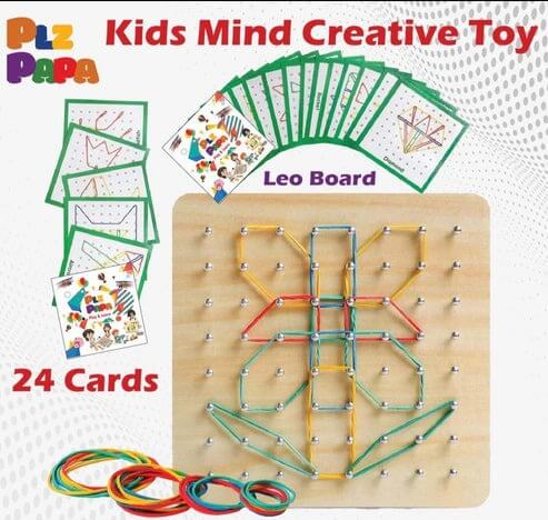 Rubber Leo Board Game, multiple challenge cards